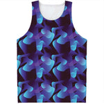 Blue Abstract Spirit Print Men's Tank Top
