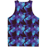 Blue Abstract Spirit Print Men's Tank Top