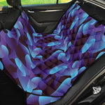 Blue Abstract Spirit Print Pet Car Back Seat Cover