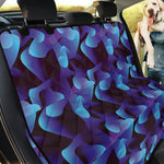 Blue Abstract Spirit Print Pet Car Back Seat Cover