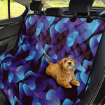 Blue Abstract Spirit Print Pet Car Back Seat Cover