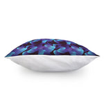 Blue Abstract Spirit Print Pillow Cover