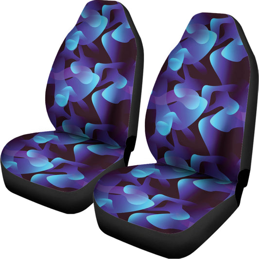 Blue Abstract Spirit Print Universal Fit Car Seat Covers
