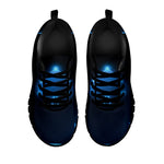 Blue Ace Card Print Black Sneakers