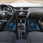 Blue Ace Card Print Front Car Floor Mats