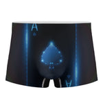 Blue Ace Card Print Men's Boxer Briefs