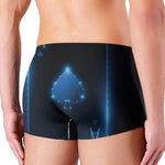 Blue Ace Card Print Men's Boxer Briefs