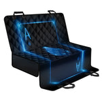 Blue Ace Card Print Pet Car Back Seat Cover