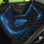 Blue Ace Card Print Pet Car Back Seat Cover