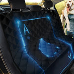 Blue Ace Card Print Pet Car Back Seat Cover
