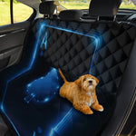 Blue Ace Card Print Pet Car Back Seat Cover