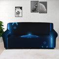 Blue Ace Card Print Sofa Cover