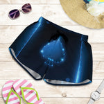 Blue Ace Card Print Women's Shorts