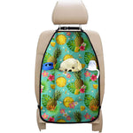 Blue Aloha Pineapple Pattern Print Car Seat Organizers