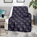 Blue And Beige Mantis Pattern Print Blanket