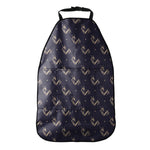 Blue And Beige Mantis Pattern Print Car Seat Organizers