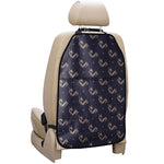 Blue And Beige Mantis Pattern Print Car Seat Organizers