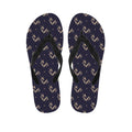 Blue And Beige Mantis Pattern Print Flip Flops