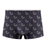 Blue And Beige Mantis Pattern Print Men's Boxer Briefs