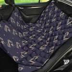 Blue And Beige Mantis Pattern Print Pet Car Back Seat Cover