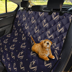 Blue And Beige Mantis Pattern Print Pet Car Back Seat Cover