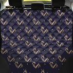 Blue And Beige Mantis Pattern Print Pet Car Back Seat Cover