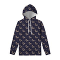 Blue And Beige Mantis Pattern Print Pullover Hoodie