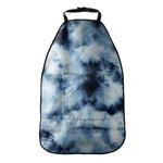 Blue And Black Acid Wash Tie Dye Print Car Seat Organizers