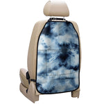 Blue And Black Acid Wash Tie Dye Print Car Seat Organizers