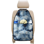 Blue And Black Acid Wash Tie Dye Print Car Seat Organizers