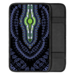 Blue And Black African Dashiki Print Car Center Console Cover