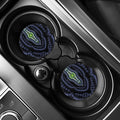 Blue And Black African Dashiki Print Car Coasters