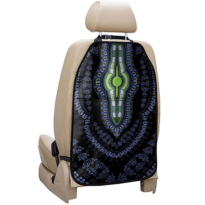Blue And Black African Dashiki Print Car Seat Organizers