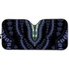 Blue And Black African Dashiki Print Car Sun Shade