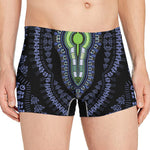 Blue And Black African Dashiki Print Men's Boxer Briefs