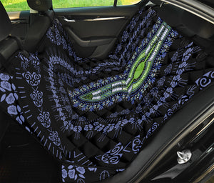 Blue And Black African Dashiki Print Pet Car Back Seat Cover