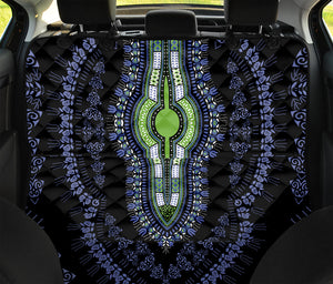 Blue And Black African Dashiki Print Pet Car Back Seat Cover