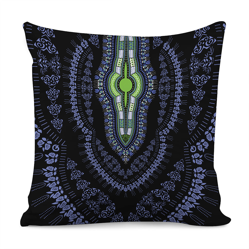 Blue And Black African Dashiki Print Pillow Cover