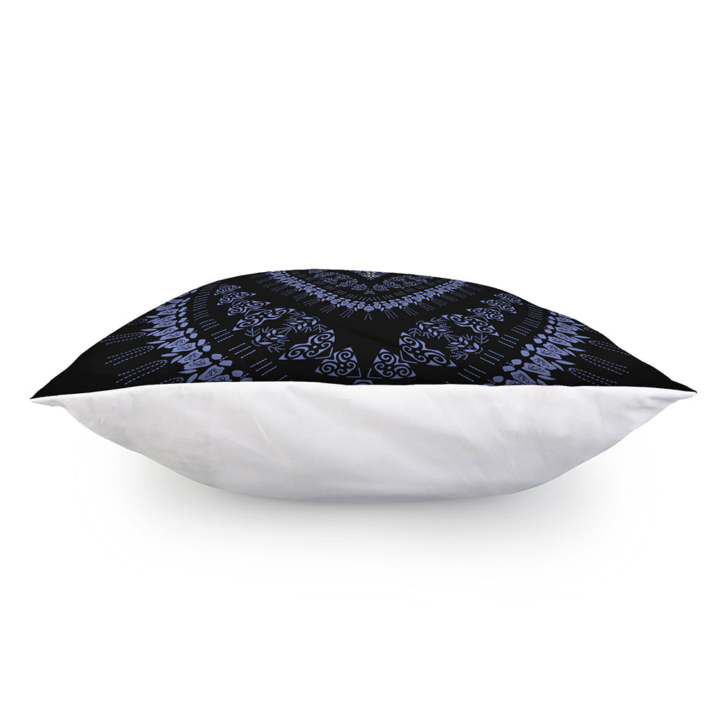 Blue And Black African Dashiki Print Pillow Cover