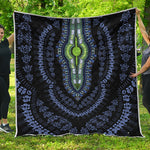 Blue And Black African Dashiki Print Quilt