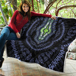 Blue And Black African Dashiki Print Quilt