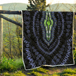 Blue And Black African Dashiki Print Quilt