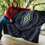 Blue And Black African Dashiki Print Quilt