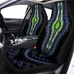 Blue And Black African Dashiki Print Universal Fit Car Seat Covers