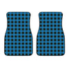 Blue And Black Buffalo Check Print Front Car Floor Mats