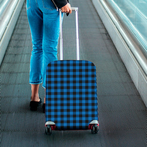 Blue And Black Buffalo Check Print Luggage Cover