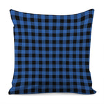 Blue And Black Buffalo Plaid Print Pillow Cover