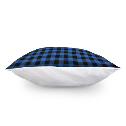 Blue And Black Buffalo Plaid Print Pillow Cover