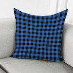 Blue And Black Buffalo Plaid Print Pillow Cover