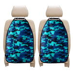 Blue And Black Camouflage Print Car Seat Organizers